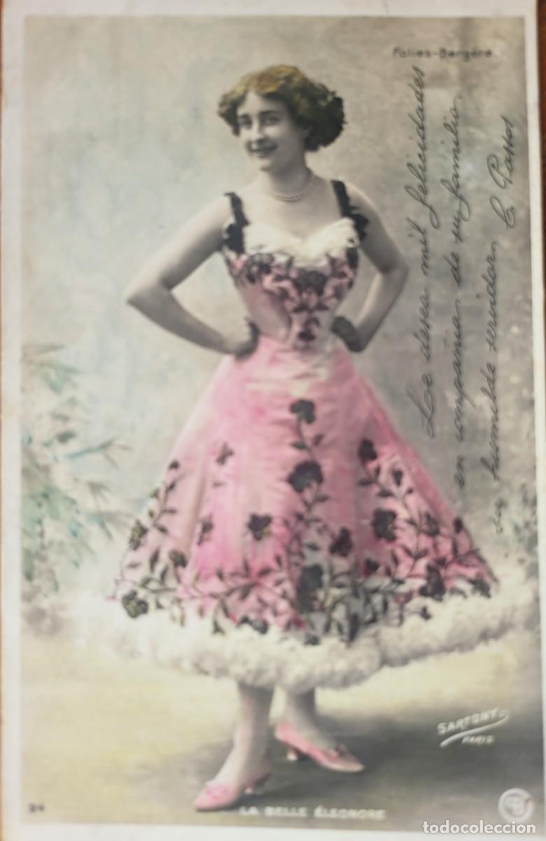 Photos de Chanteurs et Chanteuses: La Bella Leonor, Cupl&eacute; postal 9 X 13 ctms...escrita en la parte de atr&aacute;s