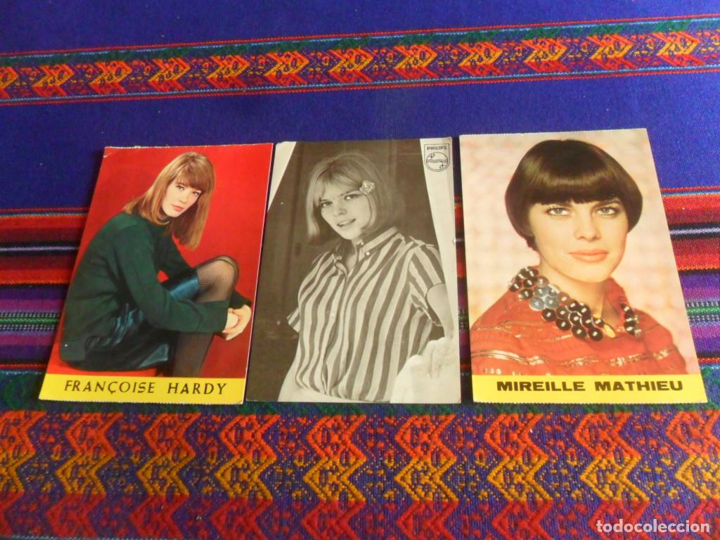 Photos de Chanteurs et Chanteuses: FOTO PHILIPS FRANCE GALL DISCOGRAF&Iacute;A, POSTAL BERGAS 902 FRAN&Ccedil;OISE HARDY Y 936 MIREILLE MATHIEU RARAS