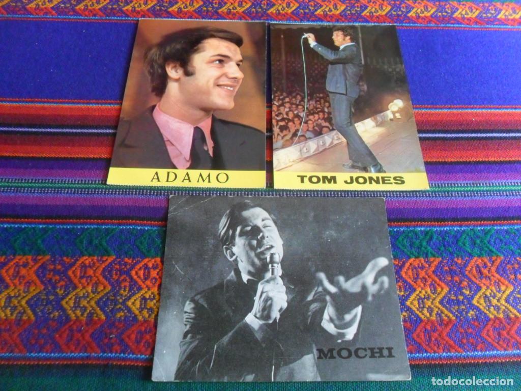 Fotos de Cantantes: FOTO NOVOLA ZAFIRO DISCOGRAF&Iacute;A MOCHI, POSTAL BERGAS TOM JONES 939 Y ADAMO 708. A&Ntilde;OS 60. BE.