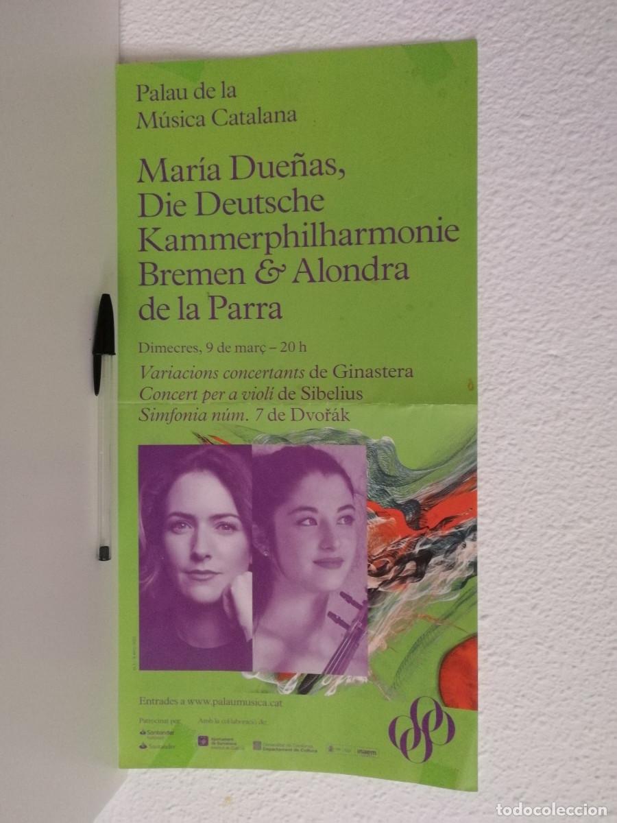 Photos of Singers: CARTEL ORIGINAL -Alondra de la Parra- Mar&iacute;a Due&ntilde;as-Palau de la M&uacute;sica- Deutsche Kammerphilharmonie