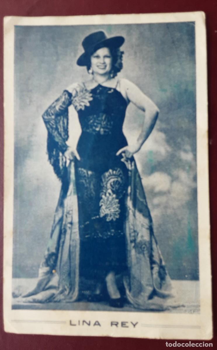 Photos of Singers: LINA REY , TARJETA POSTAL CANCIONERO.