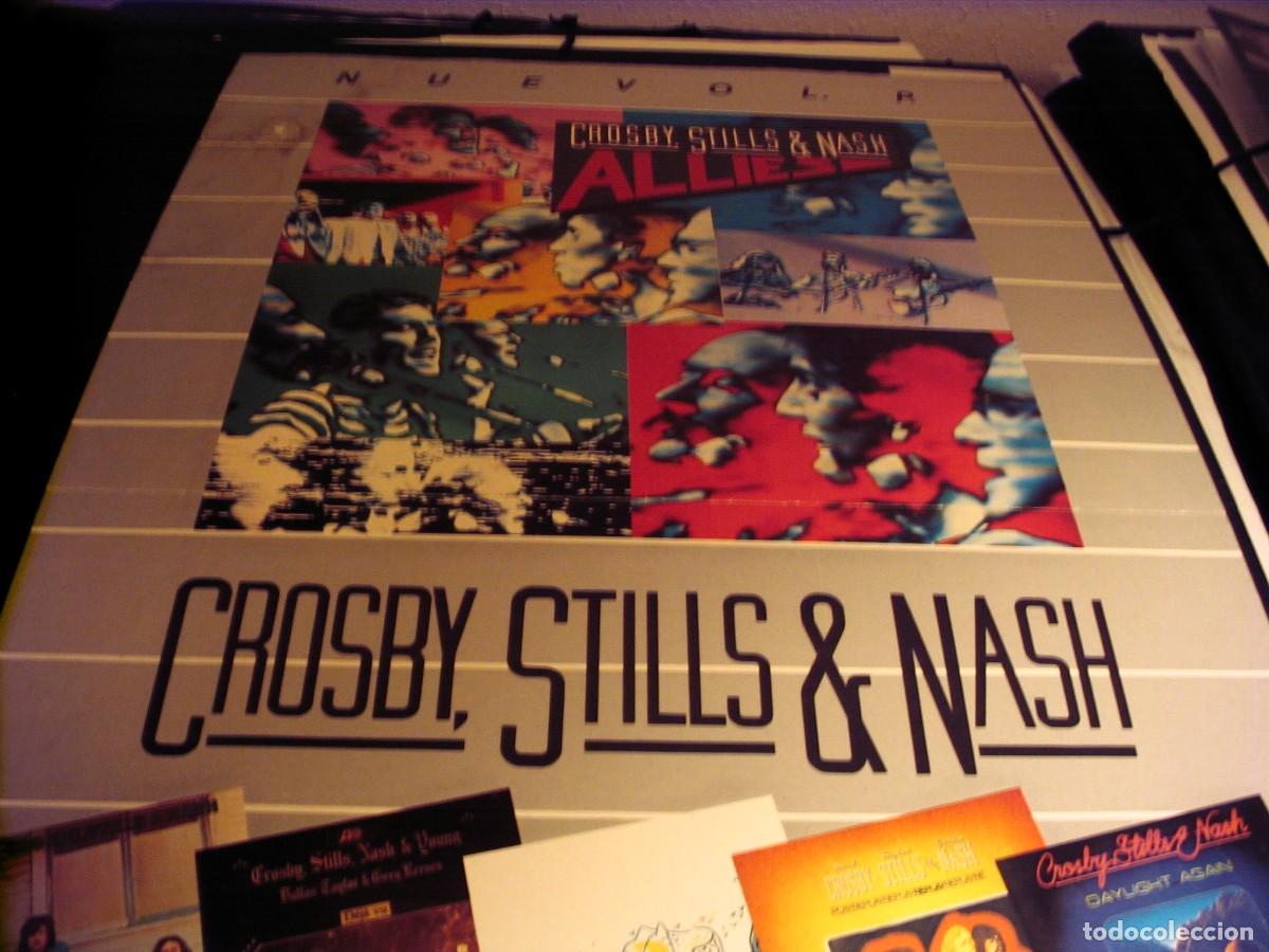 Photos of Singers: CROSBY STILLS NASH & YOUNG CARTEL ORIGINAL ESPA&Ntilde;A 1983 GIRA TOUR 100x62