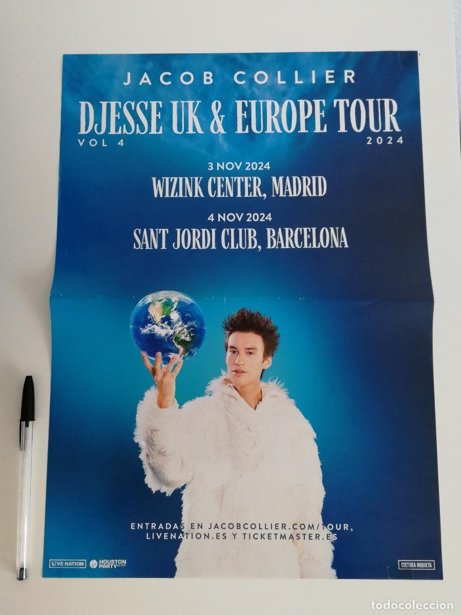 Photos de Chanteurs et Chanteuses: CARTEL ORIGINAL -A3- Jacob Collier - DJESSE UK & EUROPE TOUR - MUSICA