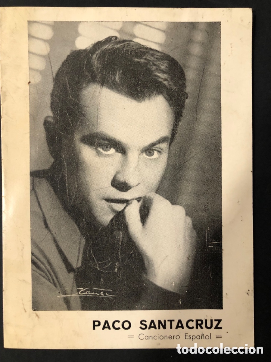 Photos de Chanteurs et Chanteuses: Tarjeta cantante paco Santacruz 11