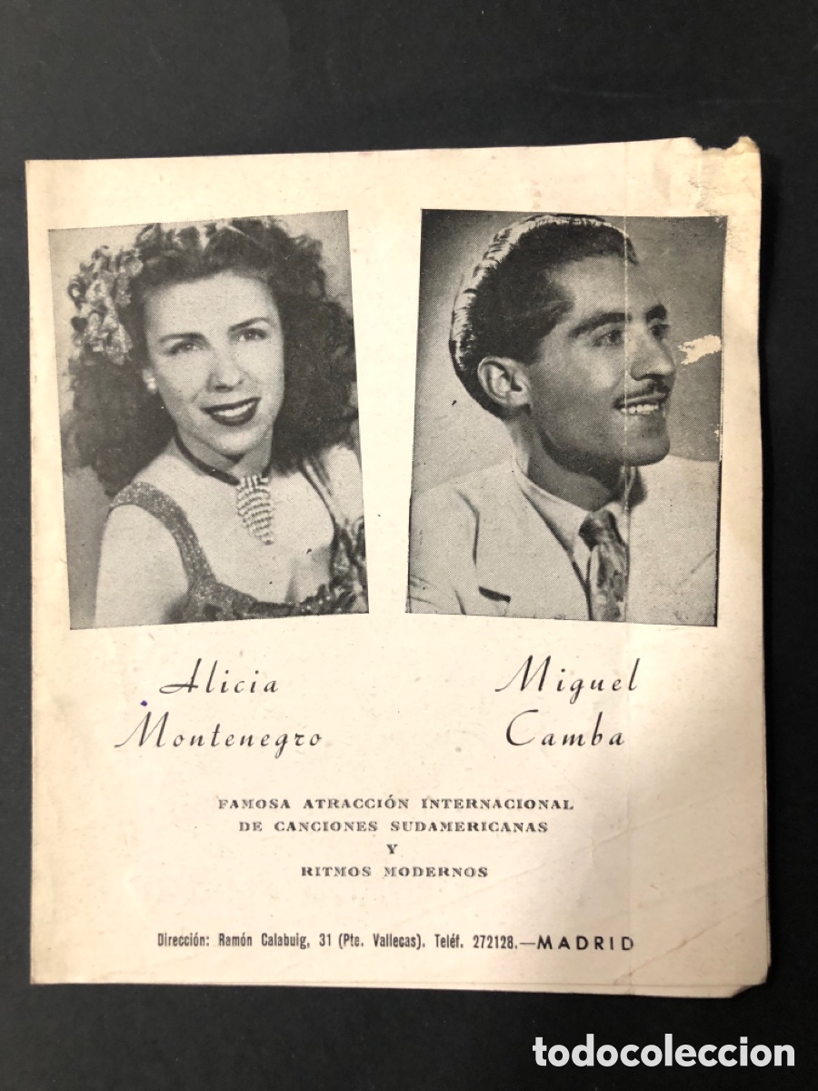 Photos de Chanteurs et Chanteuses: Publicidad alicia Montenegro y Miguel camba 11