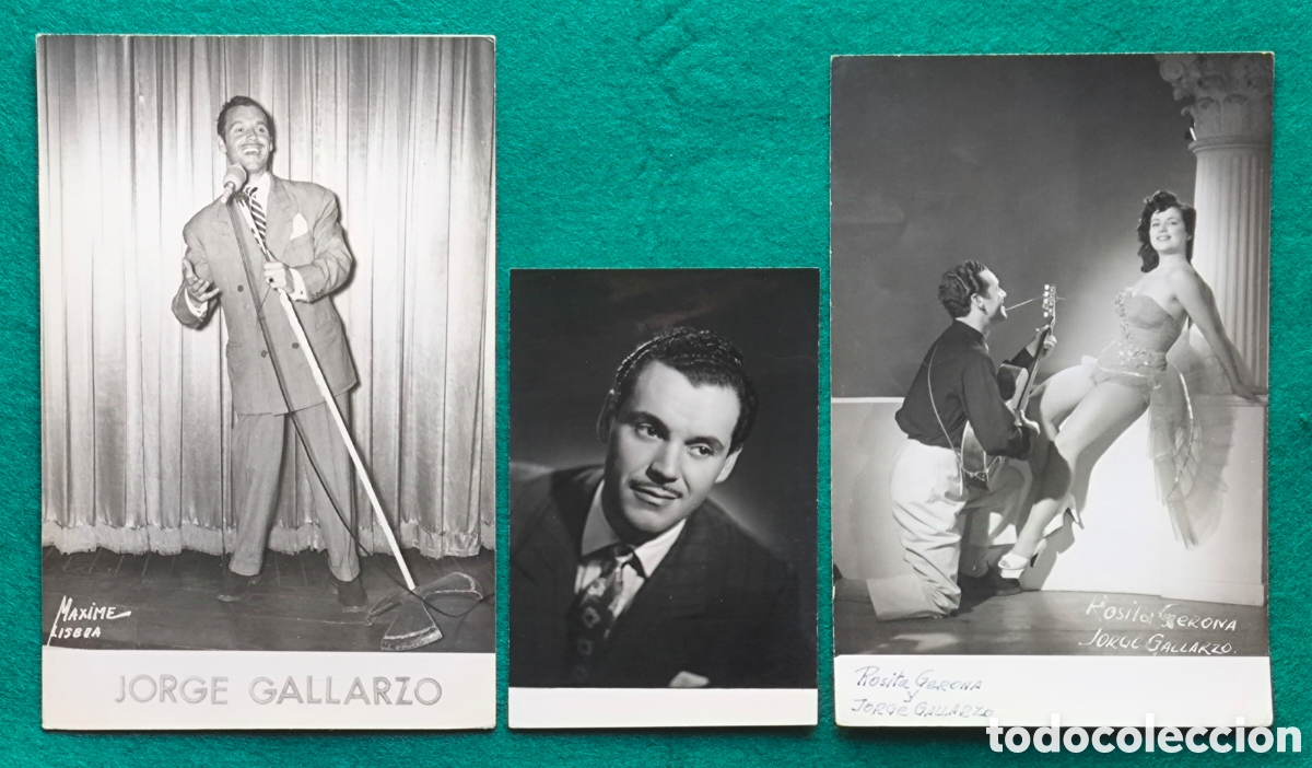 Fotos von Musikern: JORGE GALLARZO CANTANTE FOTOGRAF&Iacute;A C. 1960