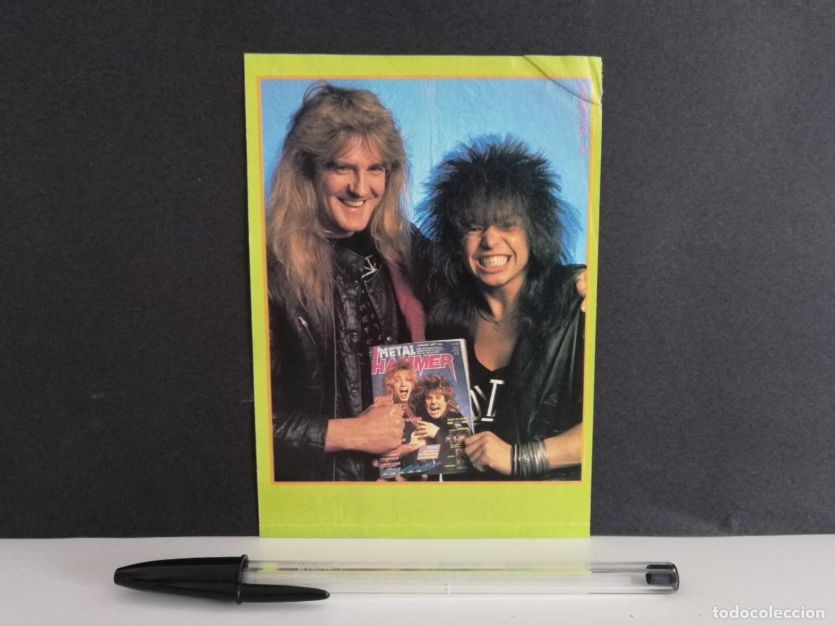 Fotos von Musikern: TARJETA PAPEL GRUESO -9*13- SAXON - MUSICA HARD ROCK - HEAVY METAL
