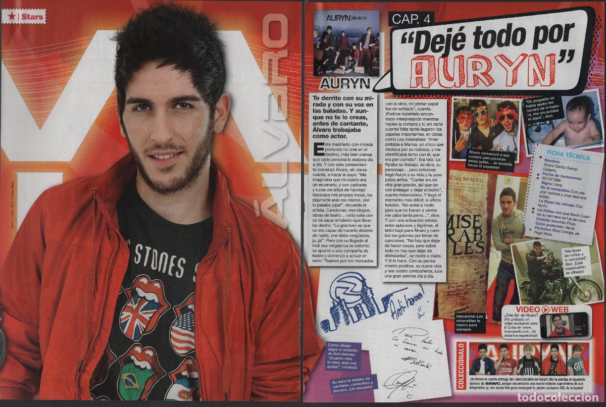 Fotos von Musikern: POSTER &Aacute;LVARO GANGO - REVISTA BRAVO - AURYN SERIE CAP. 4