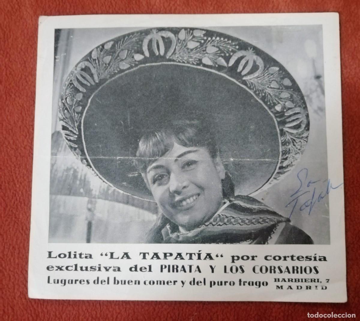 Fotos von Musikern: FOLLETO-FOTO PROMOCI&Oacute;NAL. - LOLITA LA TAPATIA - CON AUTOGRAFO - ENVIO INCLUIDO.