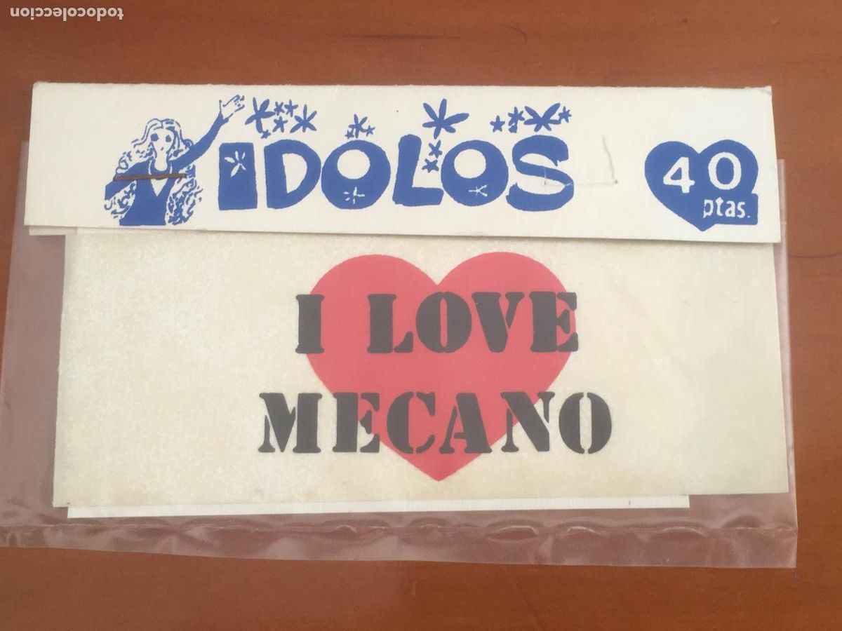 Fotos de Cantantes: i love mecano adhesivo pegatina original antiguo a&ntilde;os 80 en su envoltorio original muy raro