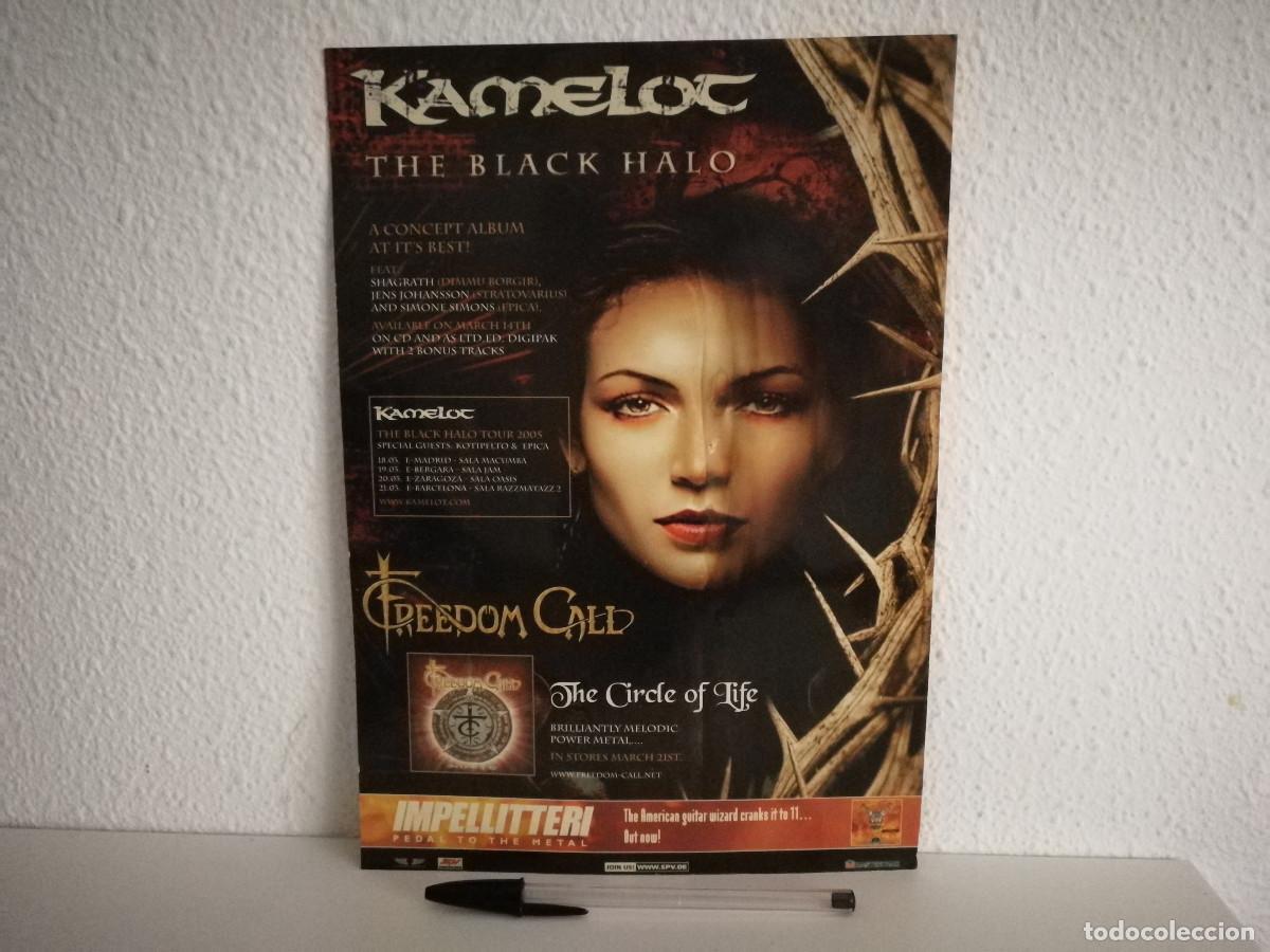 Photos of Singers: LAMINA PUBLICITARIA -A4- KAMELOT THE BLACK HALO - POWER METAL - LOS SUAVES - HEAVY METAL - ROCK