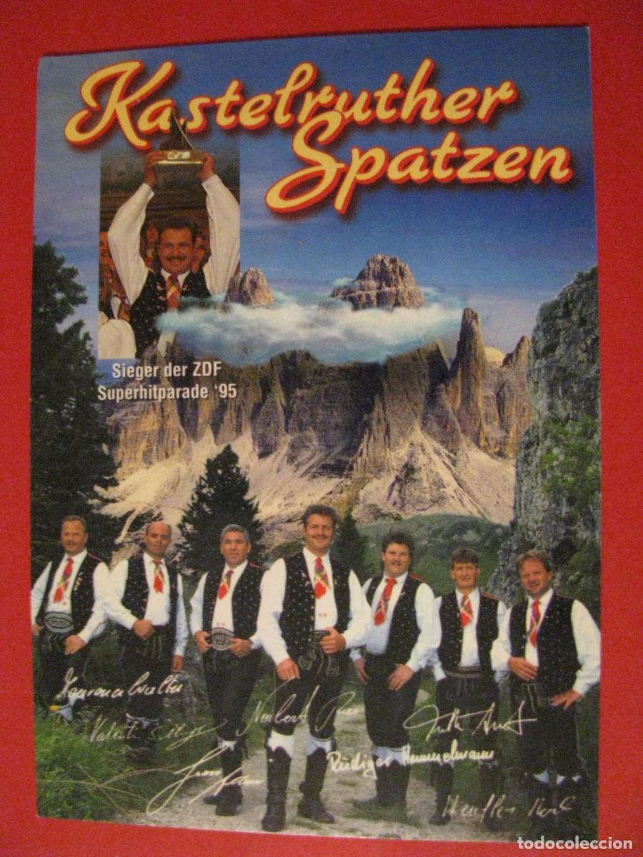 Fotos von Musikern: POSTAL DEL GRUPO MUSICAL KASTELRUTHER SPATZEN. TIROL, ITALIA, AUSTRIA, ALEMANIA.