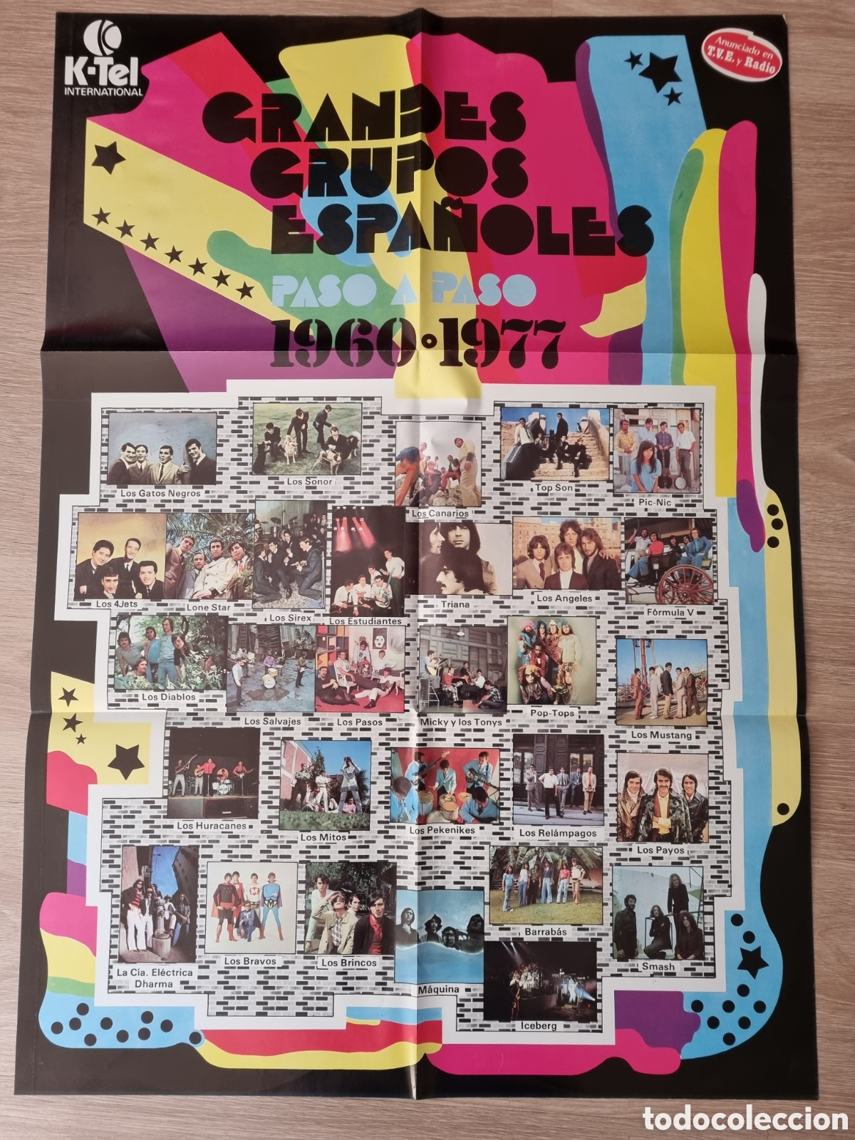 Photos of Singers: &rdquo;Grandes Grupos Espa&ntilde;oles&rdquo; 1960- 1977. Gran cartel. Fotos. Historial y biograf&iacute;a. Una joya!