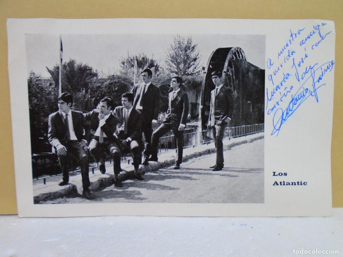 Photos de Chanteurs et Chanteuses: LOS ATLANTIC.CONJUNTO MUSICAL MURCIANO DE LOS A&Ntilde;OS 60,DEDICATORIA, 20X12 CM.