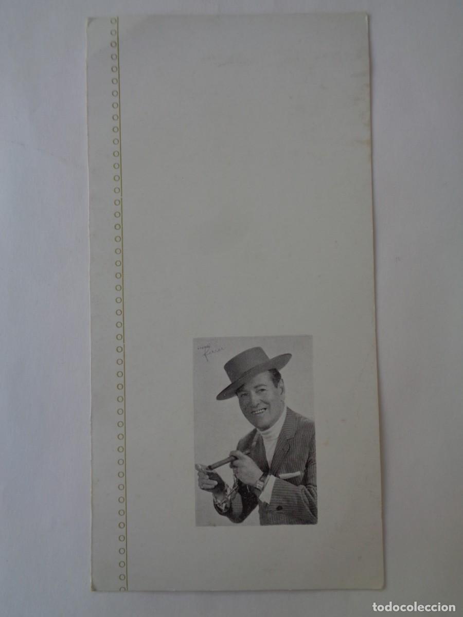 Fotos von Musikern: INVITACION ORIGINAL DEL CANTAO FLAMENCO PEPE MARCHEA, CON FOTO Y FIRMA