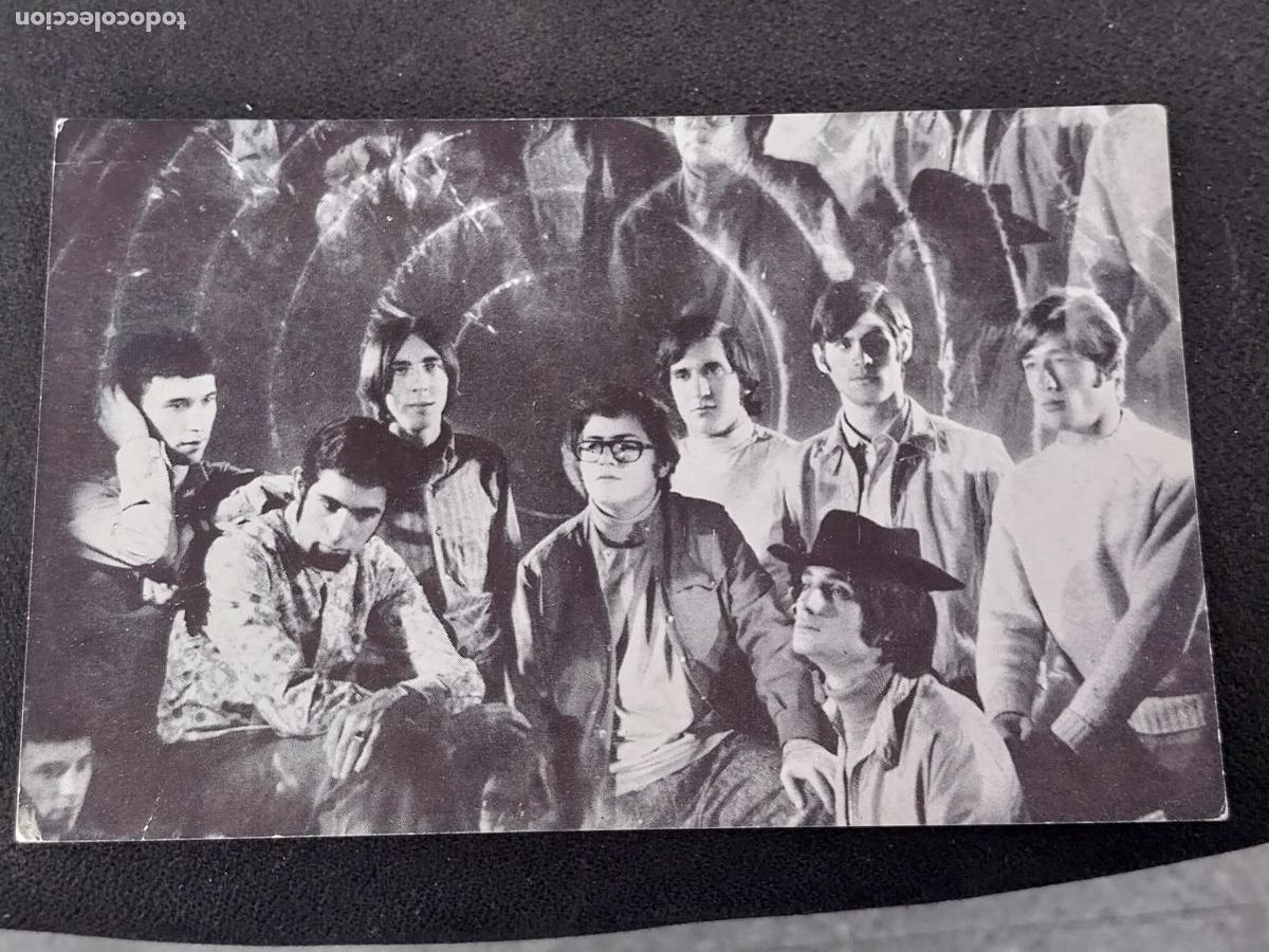 Fotos von Musikern: HENRY AND THE SEVEN TARJETA GRUPO MUSICAL 15,5X10CM ORIGINAL A&Ntilde;OS 60