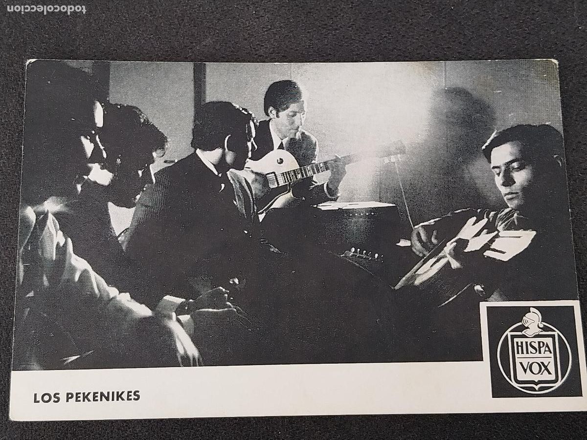 Photos of Singers: PEKENIKES TARJETA HISPA VOX GRUPO MUSICAL 14 X 9,3CM ORIGINAL A&Ntilde;OS 60