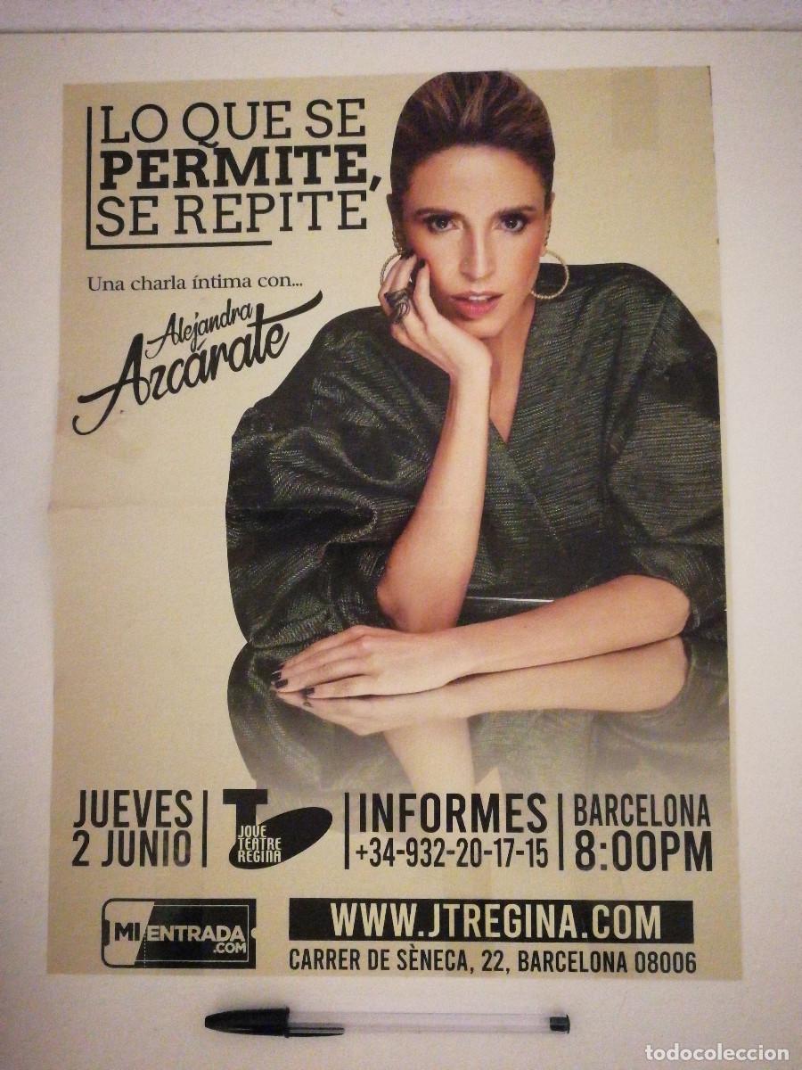Photos of Singers: CARTEL ORIGINAL -A3- ALEJANDRA AZCARATE - ARCHIVO