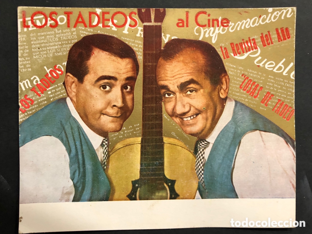 Photos of Singers: Tarjeta programa de los humoristas musicales los tadeos revista los tadeos al cine