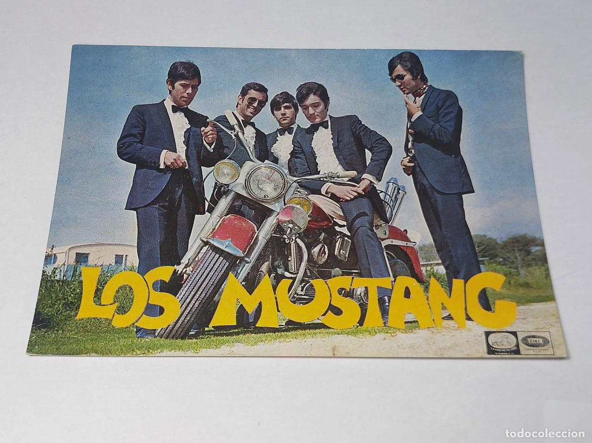 Photos of Singers: ANTIGUA TARJETA POSTAL DISCOGRAFIA DEL GRUPO LOS MUSTANG LA VOZ DE SU AMO DISCOS EMI A&Ntilde;OS 60