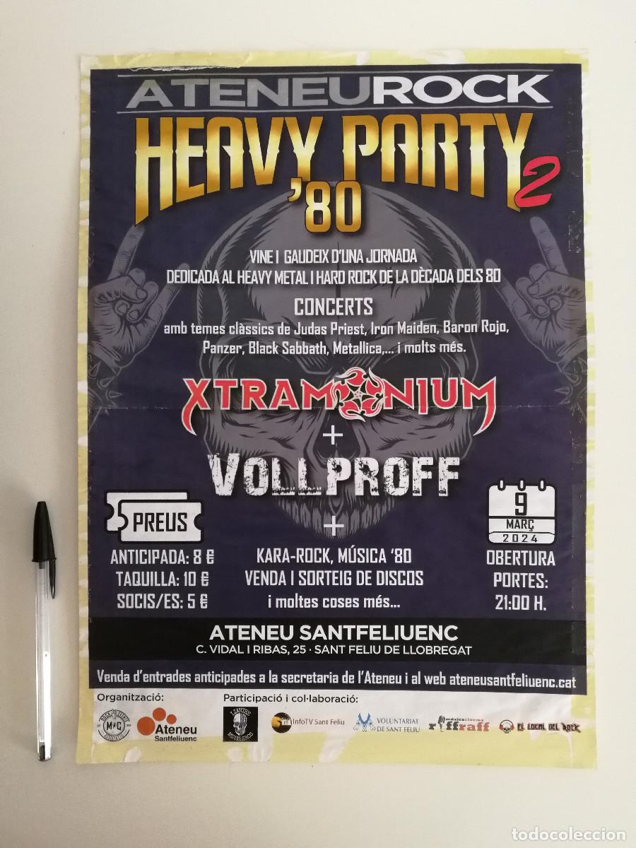 Photos of Singers: CARTEL ORIGINAL -A3- HEAVY METAL PARTY 2 - HARD ROCK - JORNADA 80s