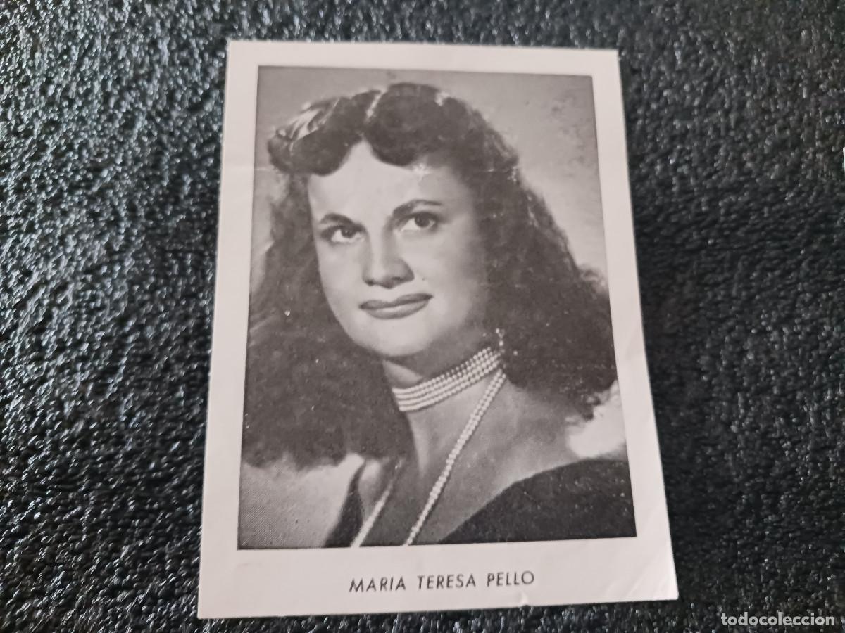 Photos of Singers: peque&ntilde;a lamina, papel fino, cantante maria teresa pello