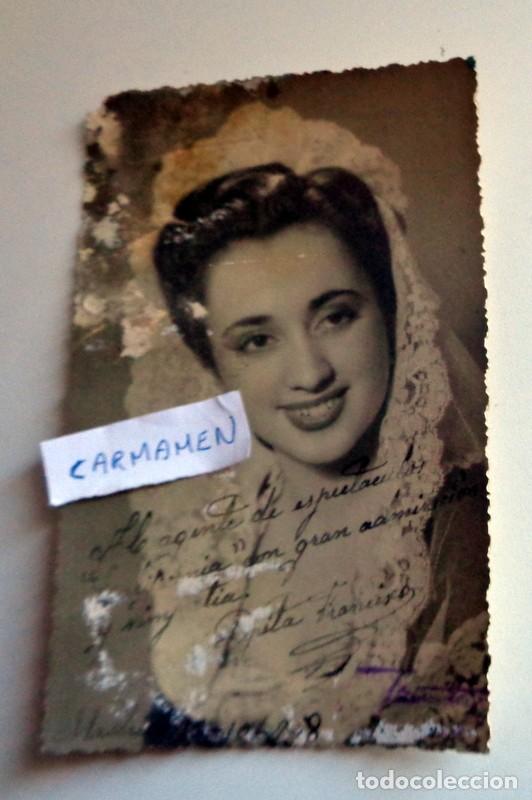 Fotos von Musikern: FOTO ANTIGUA FIRMADA DEDICADA FIRMA ORIGINAL MANUSCRITA. PEPITA FRANCISCO. CANTANTE BAILARINA