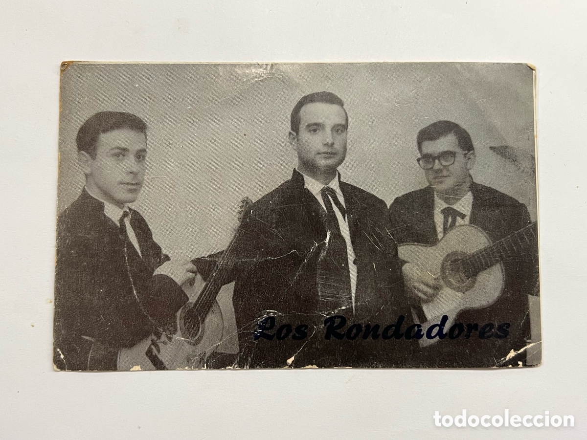 Fotos von Musikern: LOS RONDADORES DE OLLERIA&hellip; Postal publicitaria&hellip; grupo musical a&ntilde;os sesenta&hellip;.