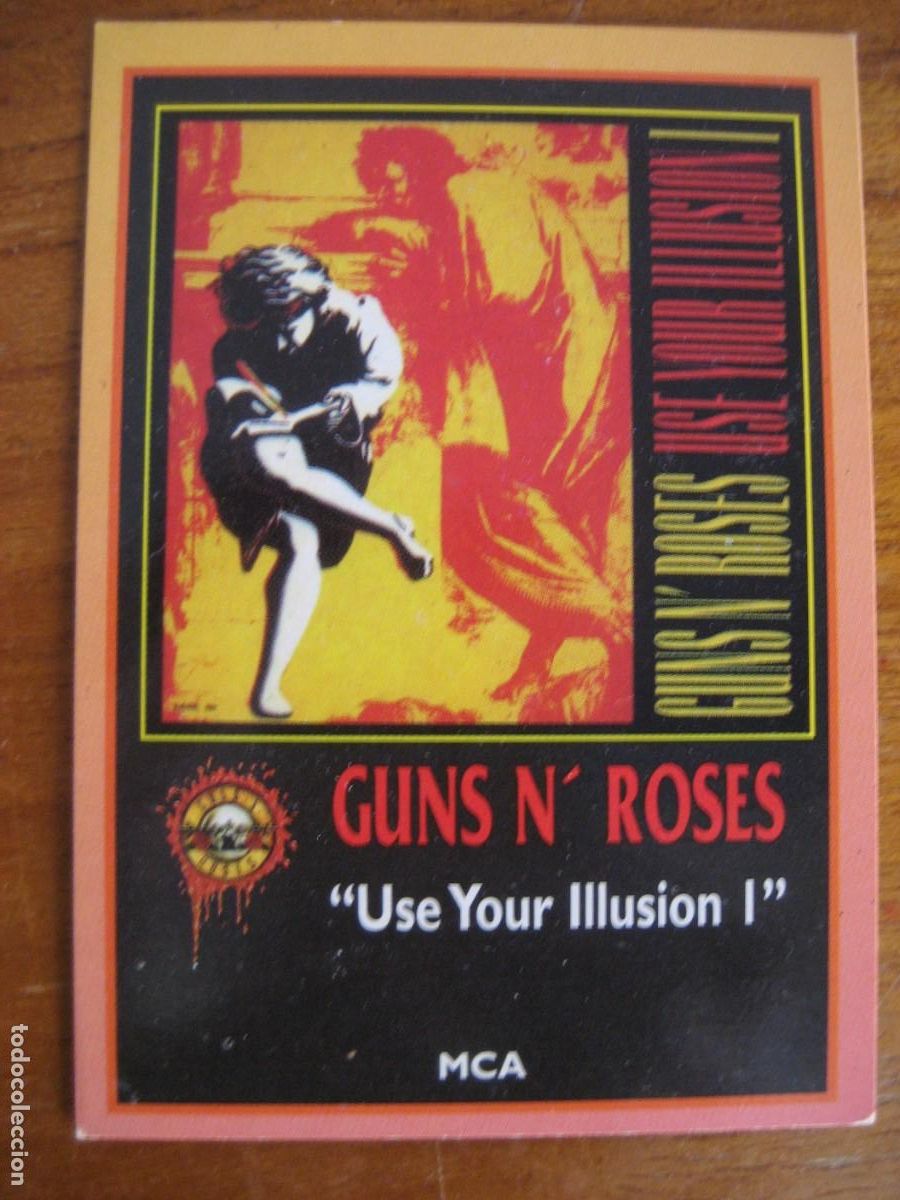 Photos of Singers: cromo Rock Cards MCA . Guns n'Roses . Use your Illusion I