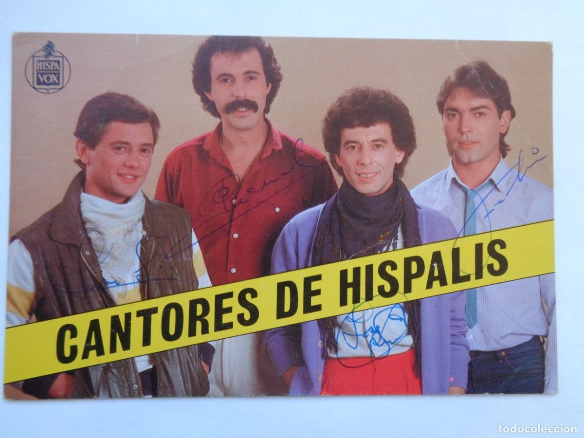 Fotos von Musikern: TARJETA DEL GRUPO DE SEVILLANAS CANTORES DE HISPALIS , FIRMADA POR ELLOS . DE HISPA VOX