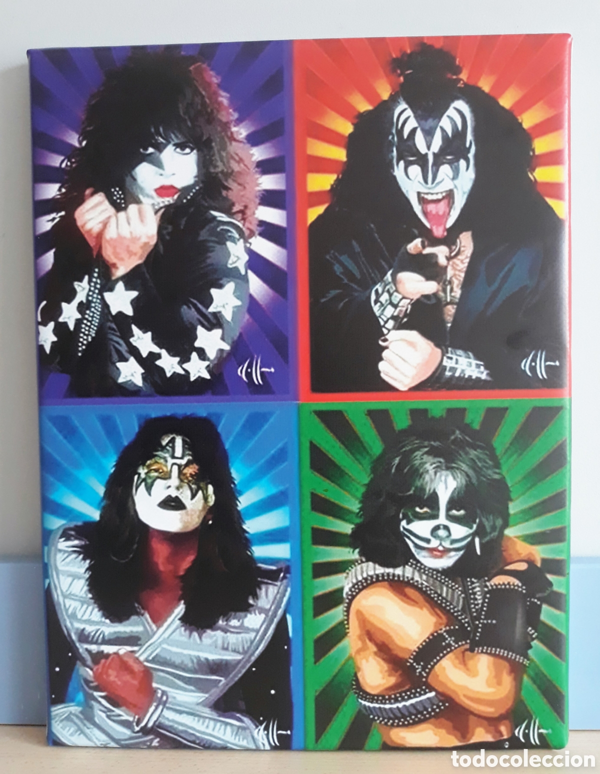 Photos de Chanteurs et Chanteuses: Cuadro cartel musical KISS
