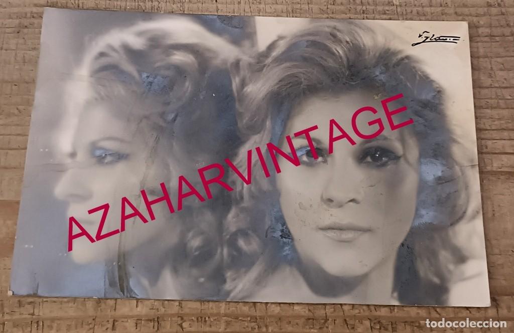 Photos of Singers: ANTIGUA FOTOGRAFIA ORIGINAL DE LA ARTISTA CARMEN FLORES, 14X9 CMS