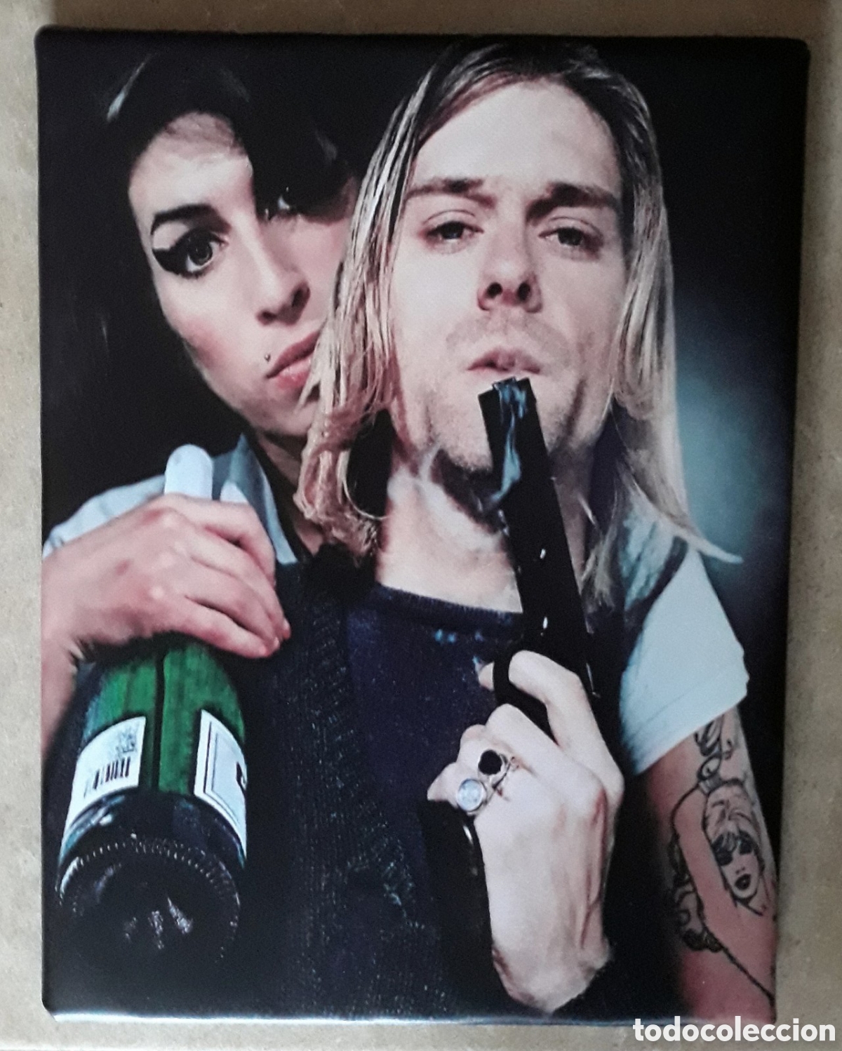 Fotos von Musikern: Cuadro cartel AMY WINEHOUSE y KURT COBAIN