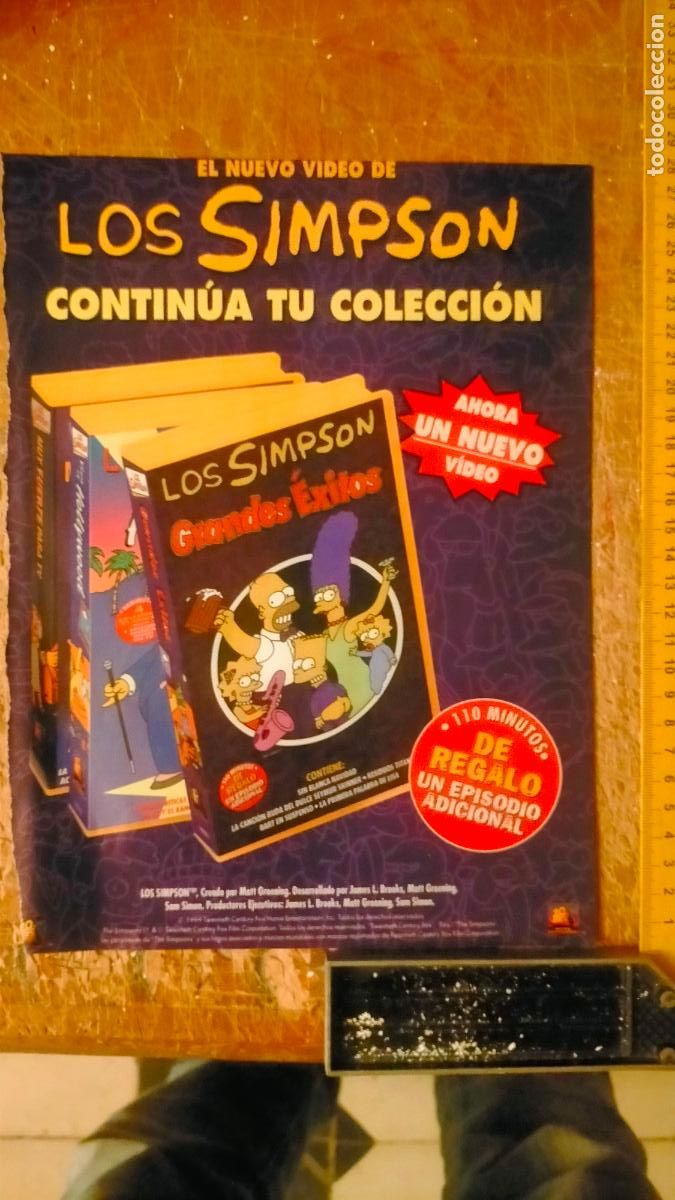 Fotos de Cantores: HOJA DE ANTIGUA PUBLICACION DE REVISTA LOS SIMPSON