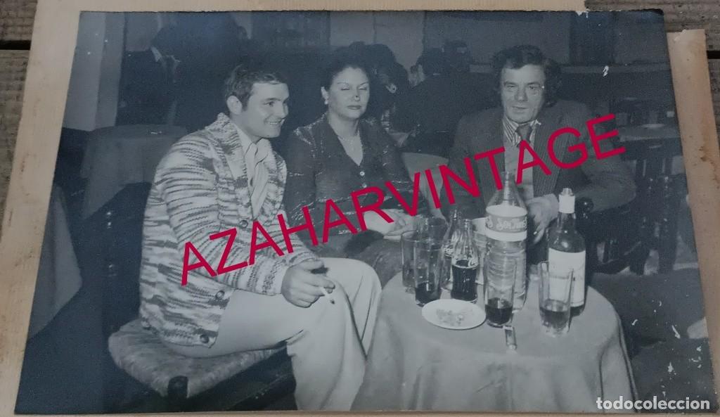 Fotos von Musikern: ANTIGUA FOTOGRAFIA DE PERLITA DE HUELVA Y EL HUMORISTA EL GRAN SIMON, 18X12 CMS