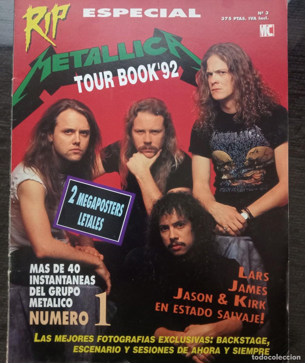 Photos de Chanteurs et Chanteuses: METALLICA / Revista RIP Especial Metallica TOUR BOOK'92 / Heavy Thrash Metal