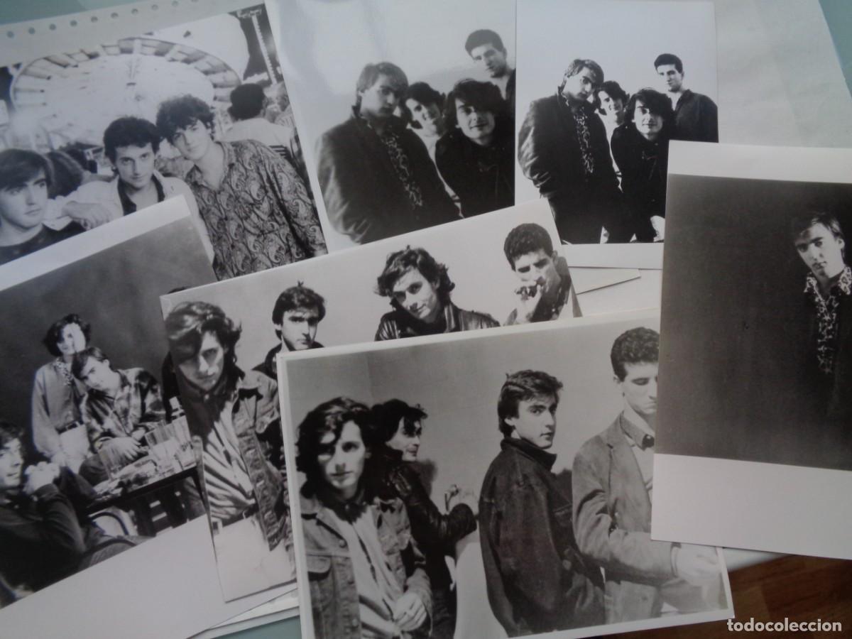 Fotos von Musikern: LOTE DE 7 FOTOS DE UN GRUPO MUSICAL , A&Ntilde;OS 80 ..... 18 X 24 CM