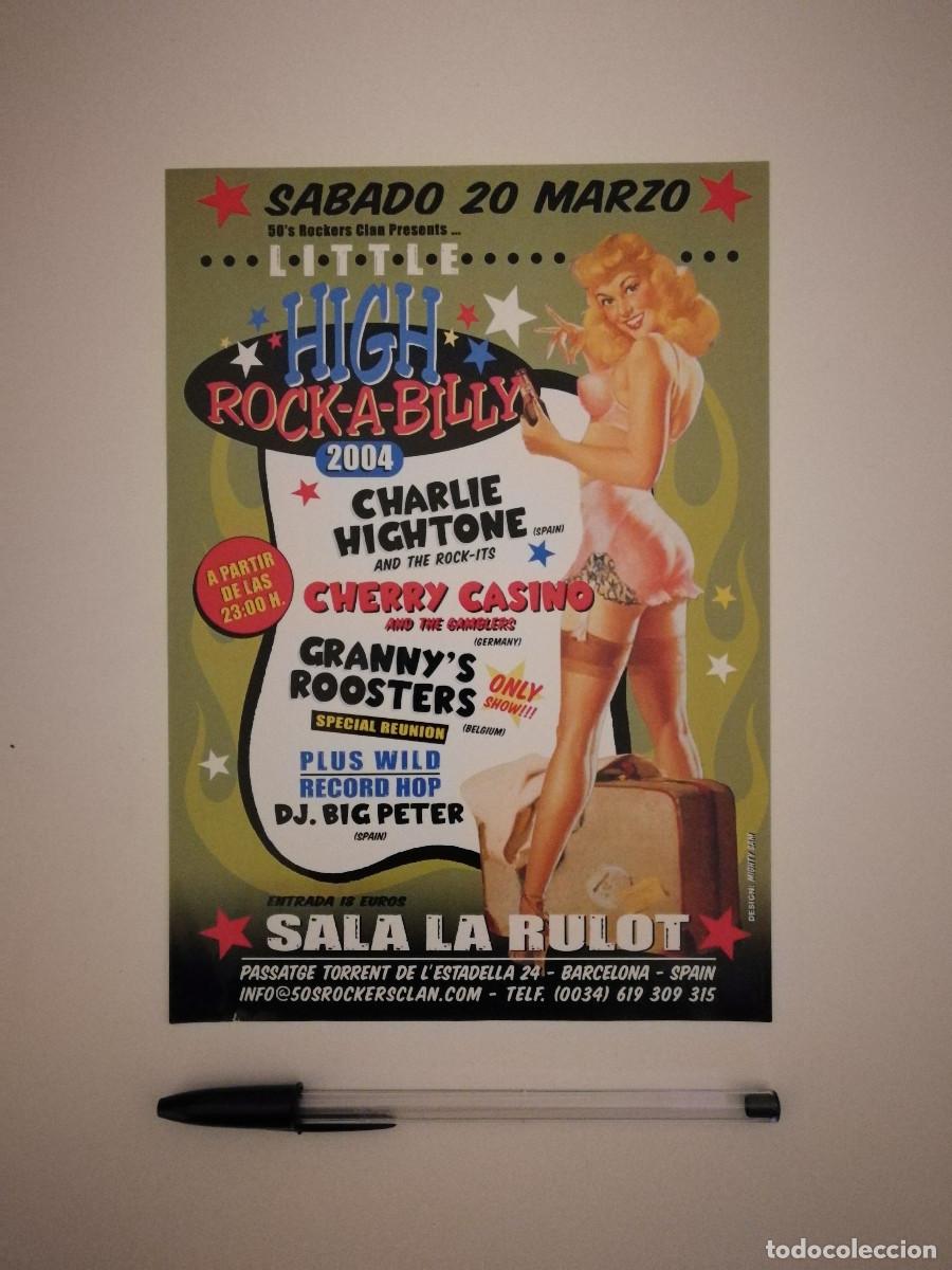 Fotos von Musikern: FOLLETO ORIGINAL - High ROCK-A-BILLY 2004- MUSICA -Cherry Casino and the Gamblers-LA RULOT