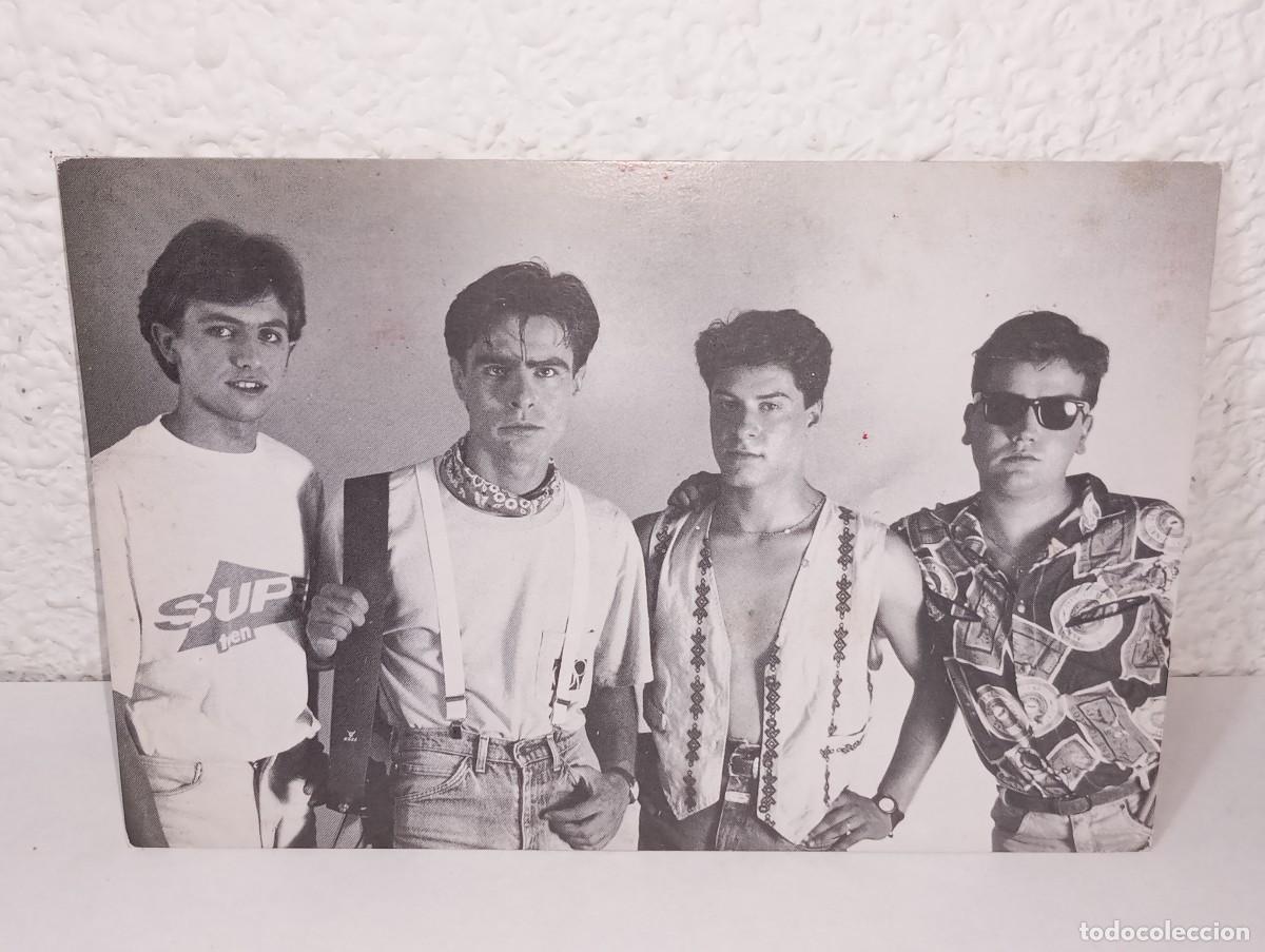 Photos of Singers: ANTIGUA POSTAL PUBLICITARIA DEL GRUPO TREEPOLI LP POR PRIMERA VEZ A&Ntilde;OS 80