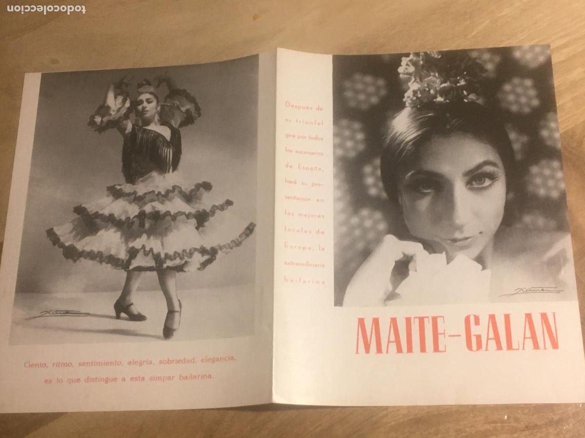 Photos of Singers: maite galan folleto catalogo original antiguo a&ntilde;os 60