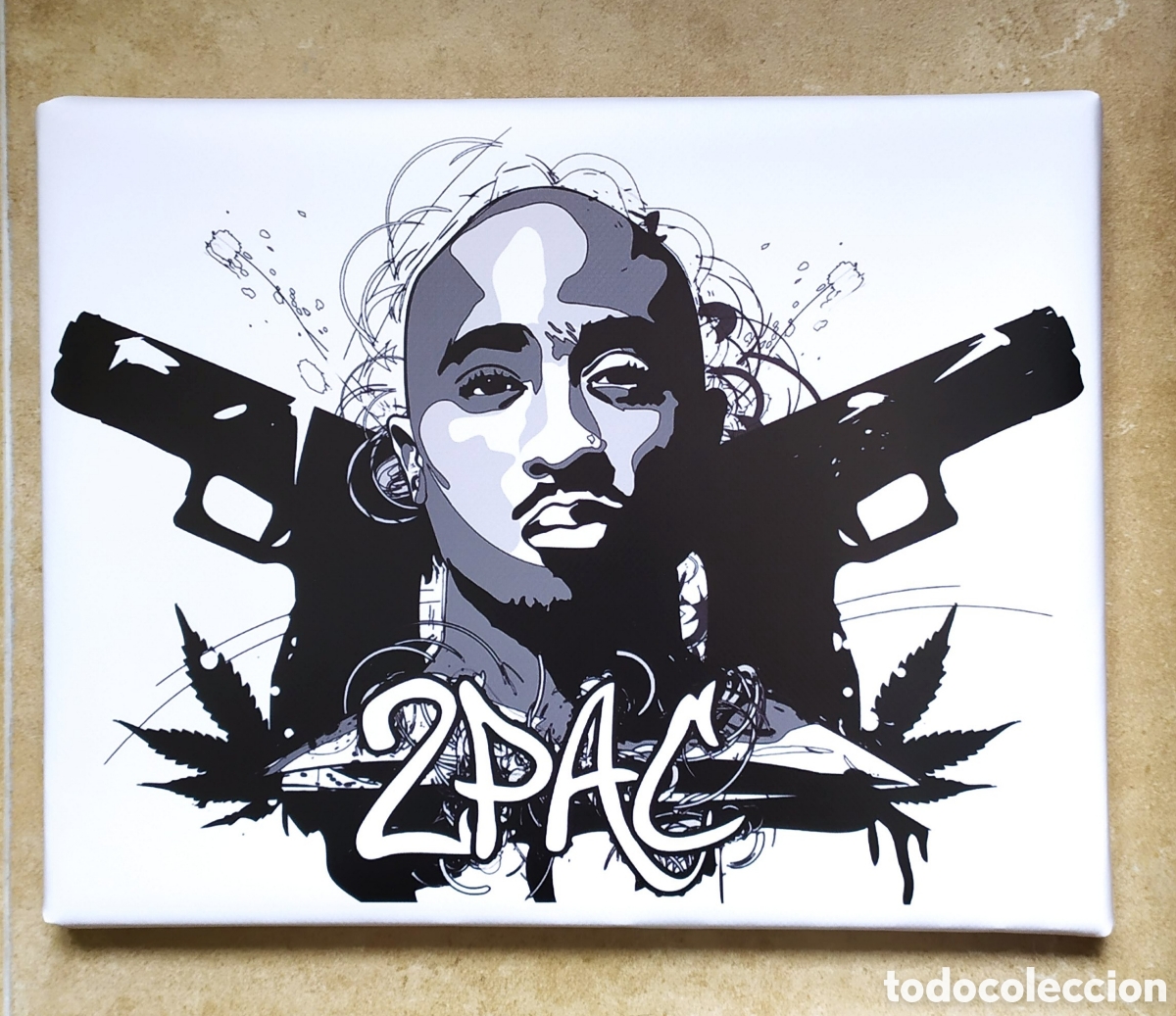 Photos de Chanteurs et Chanteuses: Cuadro cartel 2PAC hip hop