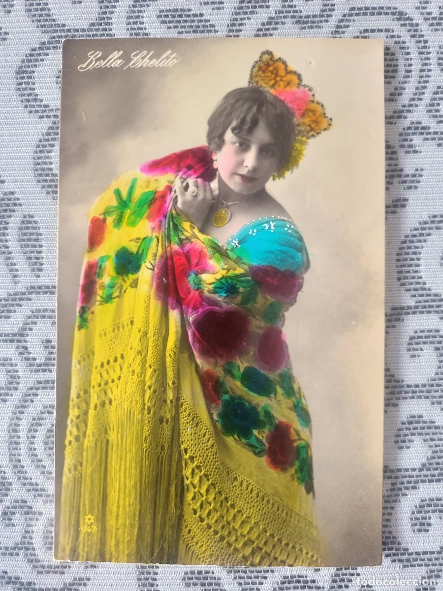 Photos de Chanteurs et Chanteuses: Bella Chelito postal antigua 9 X 13 ctms...