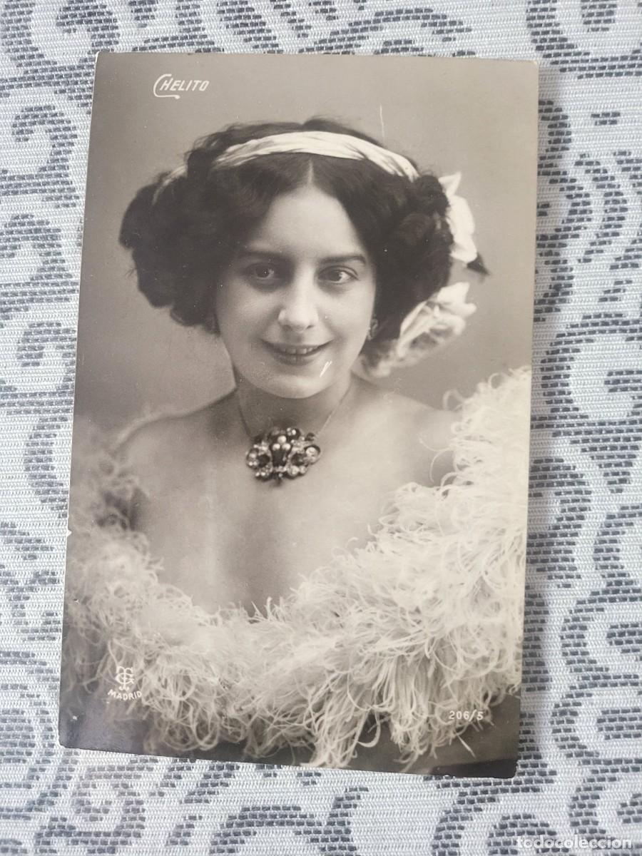 Photos de Chanteurs et Chanteuses: Bella Chelito postal antigua 9 X 13 ctms...
