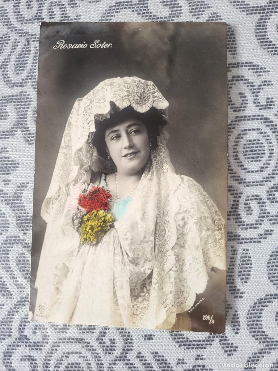 Photos de Chanteurs et Chanteuses: Rosario Soler postal antigua 9 X 13 ctms...a&ntilde;o 1910.
