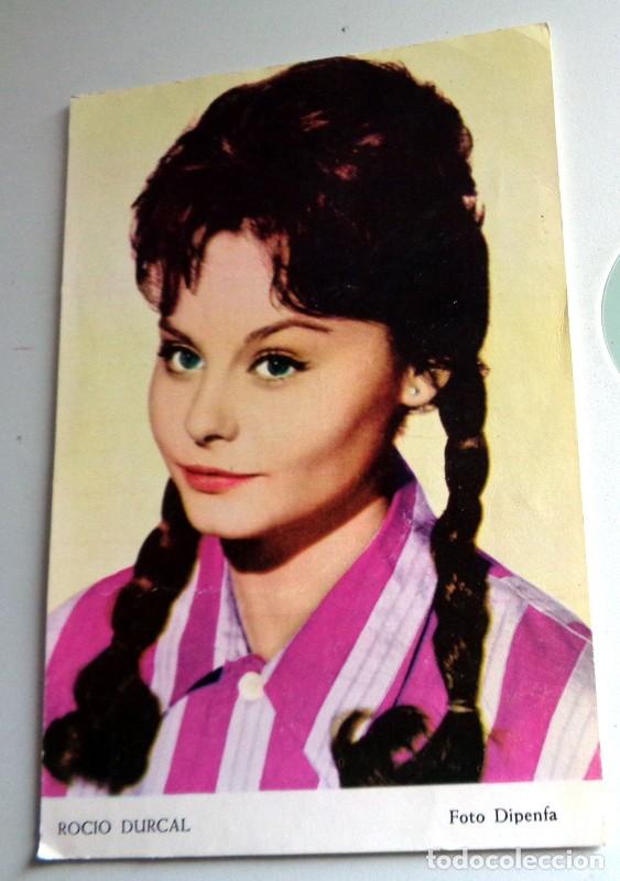 Fotos von Musikern: FOTO POSTAL PROMOCIONAL CANTANTE - ROCIO D&Uacute;RCAL - ANTIGUA A&Ntilde;OS 60