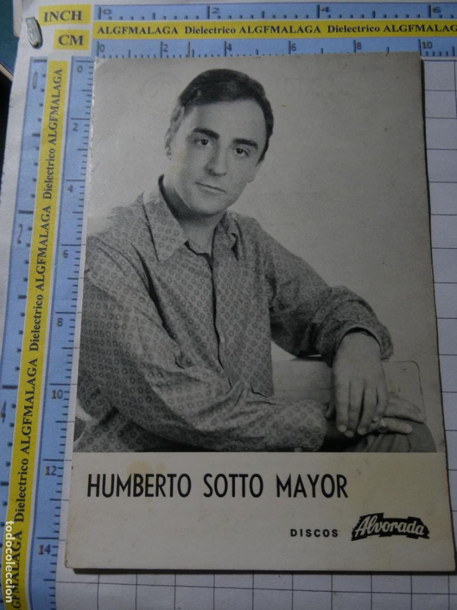 Fotos von Musikern: TARJETA DE M&Uacute;SICA. ARTISTA CANTANTE HUMBERTO SOTTO MAYOR DISCOS ALVORADA PORTUGAL. 672