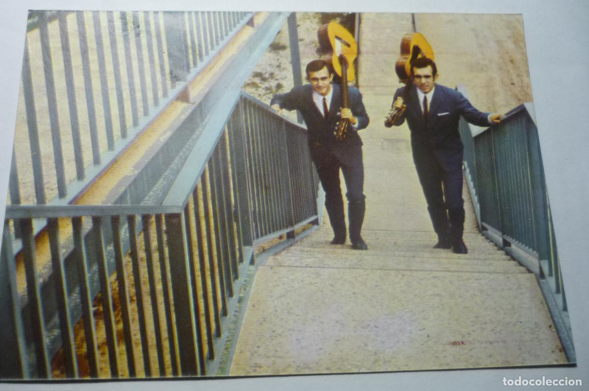 Photos of Singers: TARJETA RCA .-HERMANOS ANOZ SELLO AGENCIA ESPECTACULOS GRACY.ZARAGOZA CM