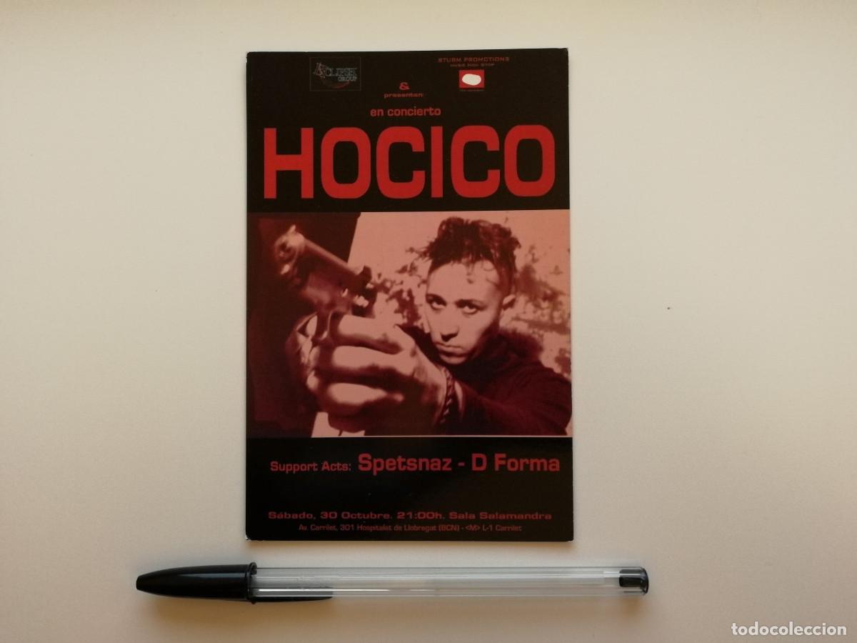 Photos de Chanteurs et Chanteuses: TARJETA ORIGINAL -10*15- HOCICO - ALBUM - MUSICA ELECTRONICA OSCURA - CONCIERTO