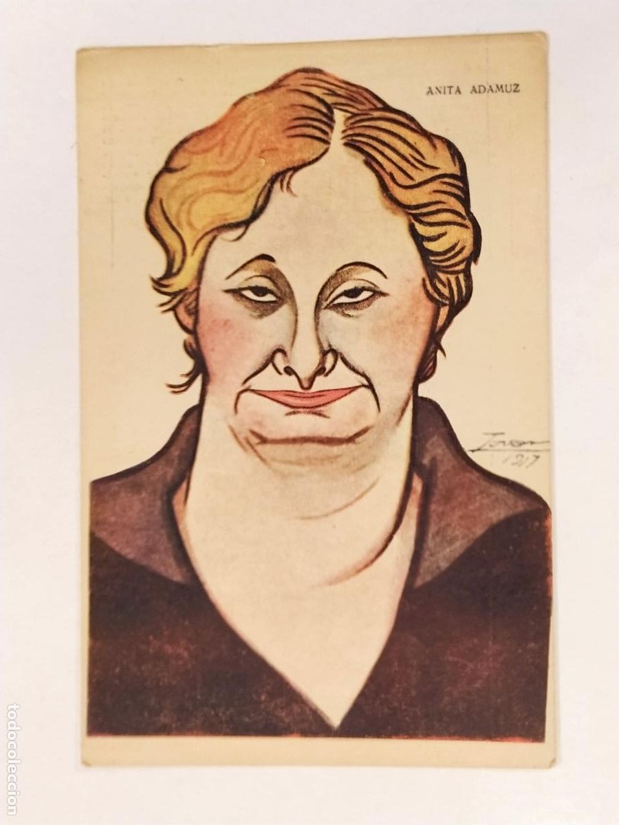 Fotos von Musikern: ANITA ADAMUZ - EDT.PRENSA POPULAR - POSTAL ANTIGUA ORIGINAL -(112.325)