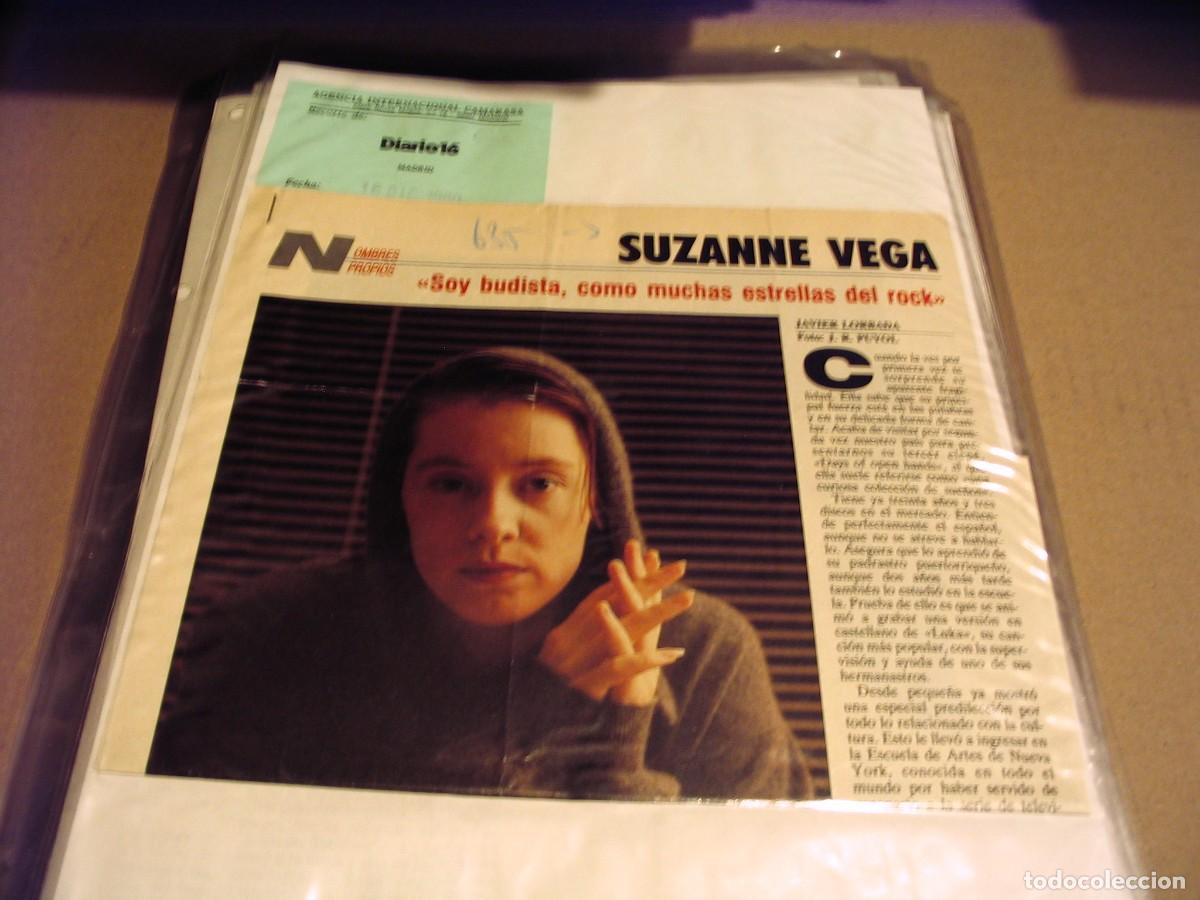 Fotos von Musikern: SUZANNE VEGA recortes de prensa x 38 Espa&ntilde;a 1990 clippings